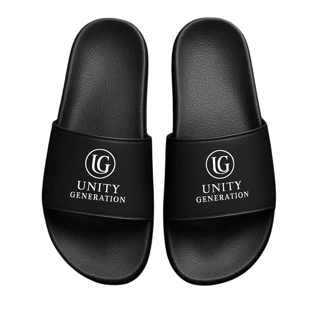 Claquettes noires Unity