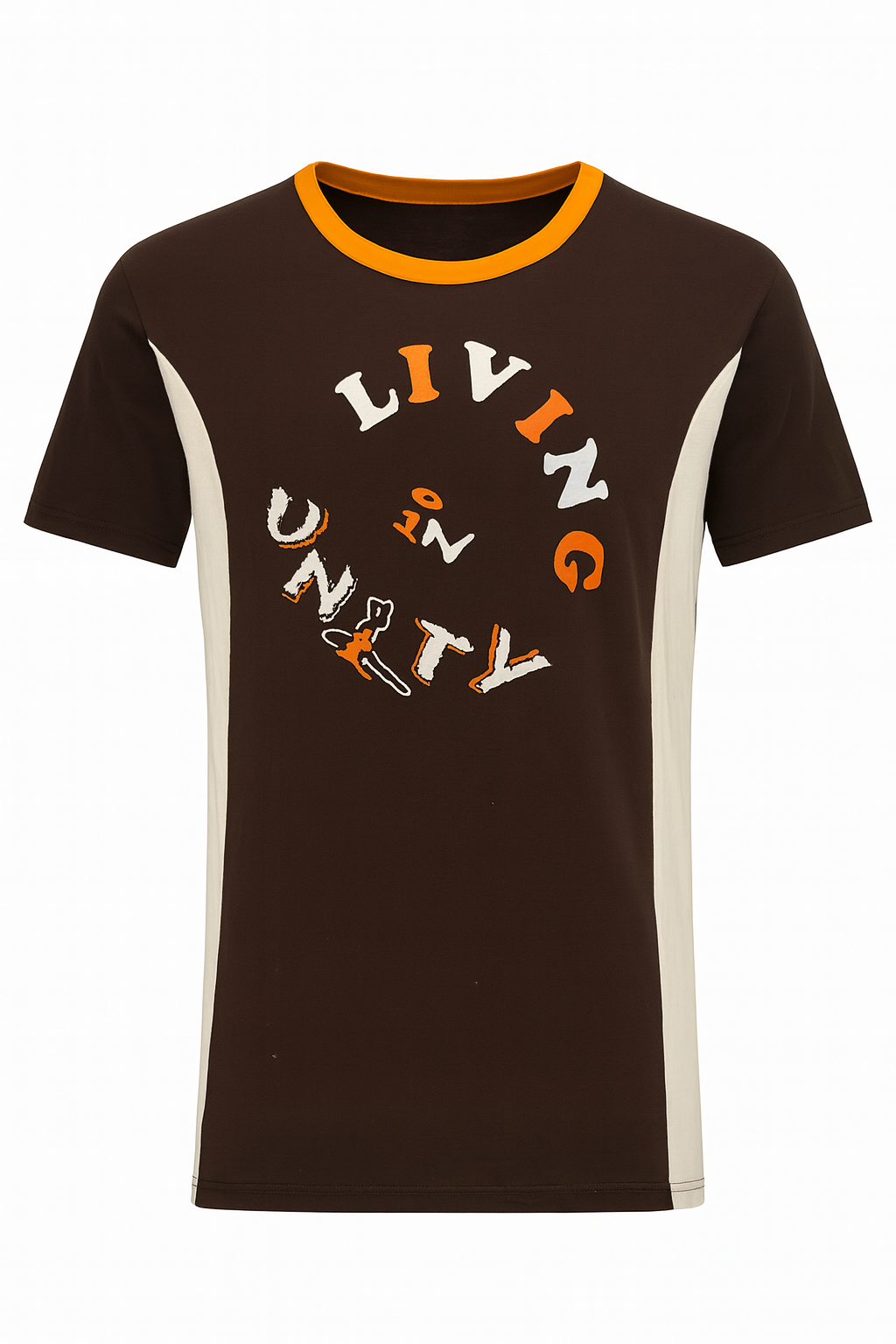 T-Shirt Unity Marron&Orange