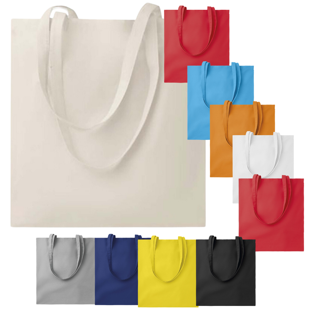 Tote bag 100% coton diverses couleurs - Shopping bag