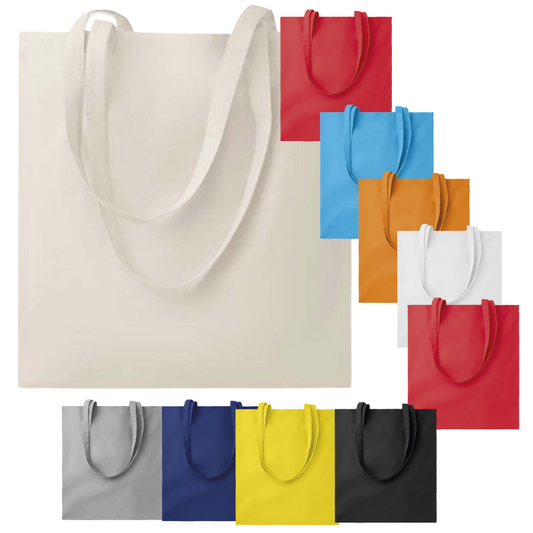 Tote bag 100% coton diverses couleurs - Shopping bag