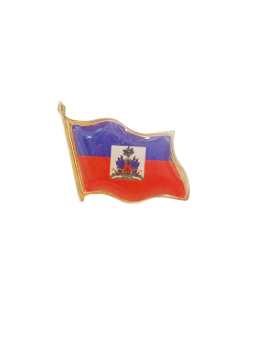 Pin's badge broche drapeau Haïti