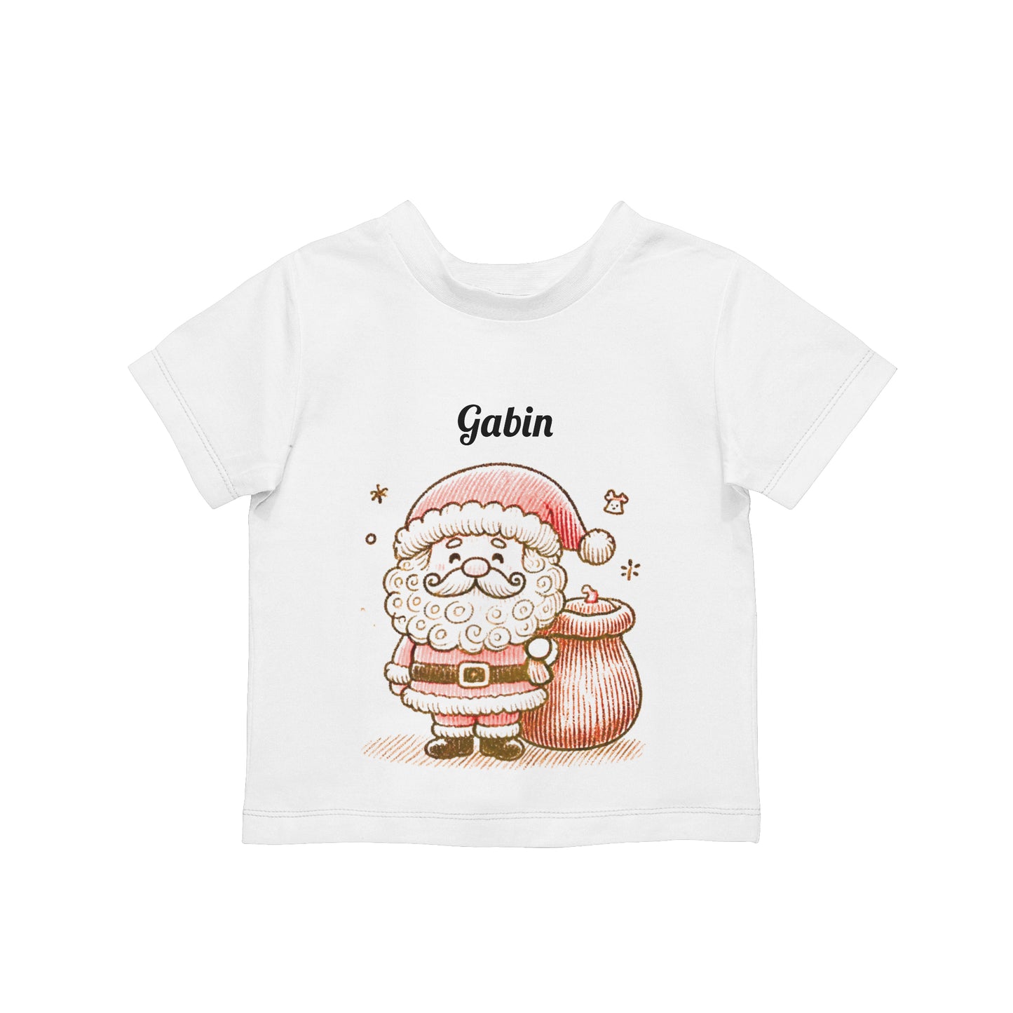 Tee-shirt manches courtes enfant - Père noël - Personnalisable
