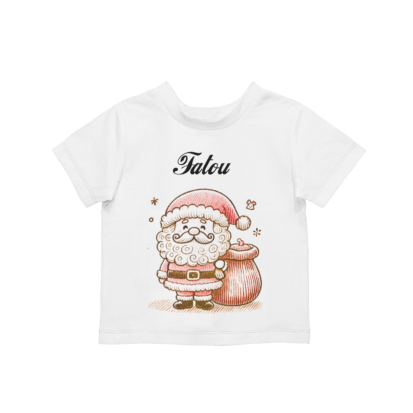 Tee-shirt manches courtes enfant - Père noël - Personnalisable