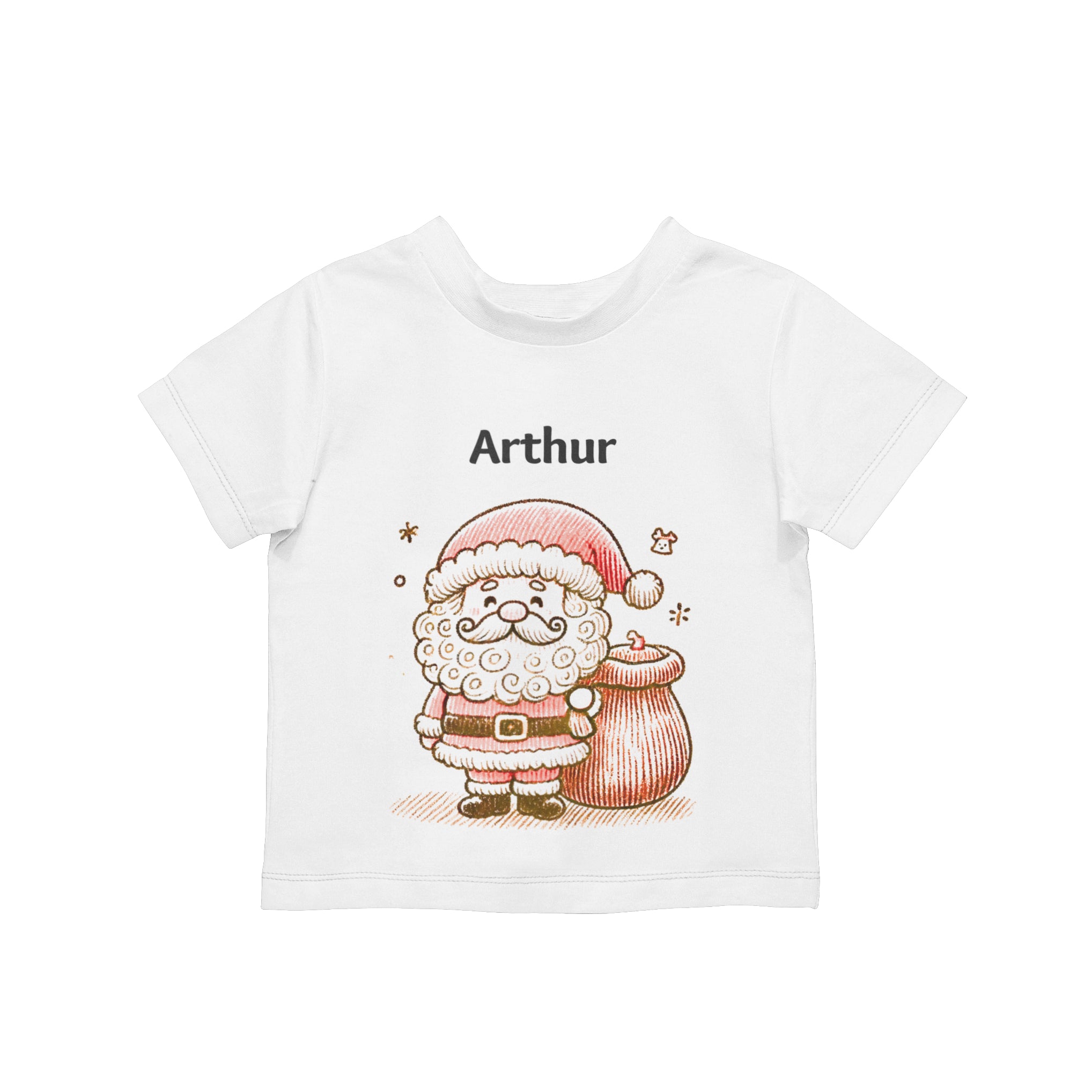 Tee-shirt manches courtes enfant - Père noël - Personnalisable