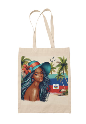 Tote bag shopping bag sac en toile Haïti - MARABOU