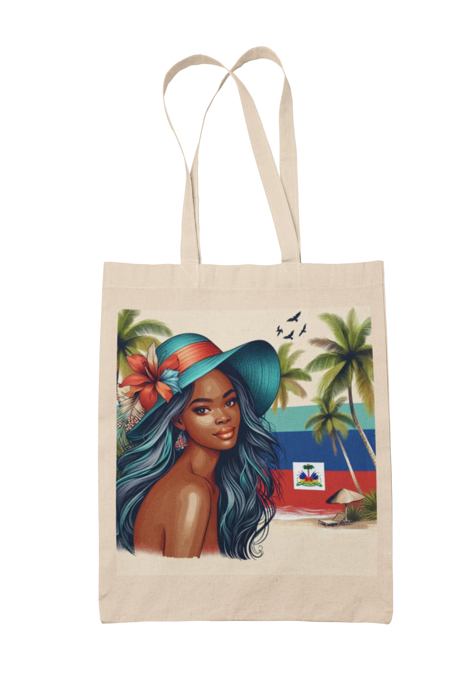 Tote bag shopping bag sac en toile Haïti - MARABOU