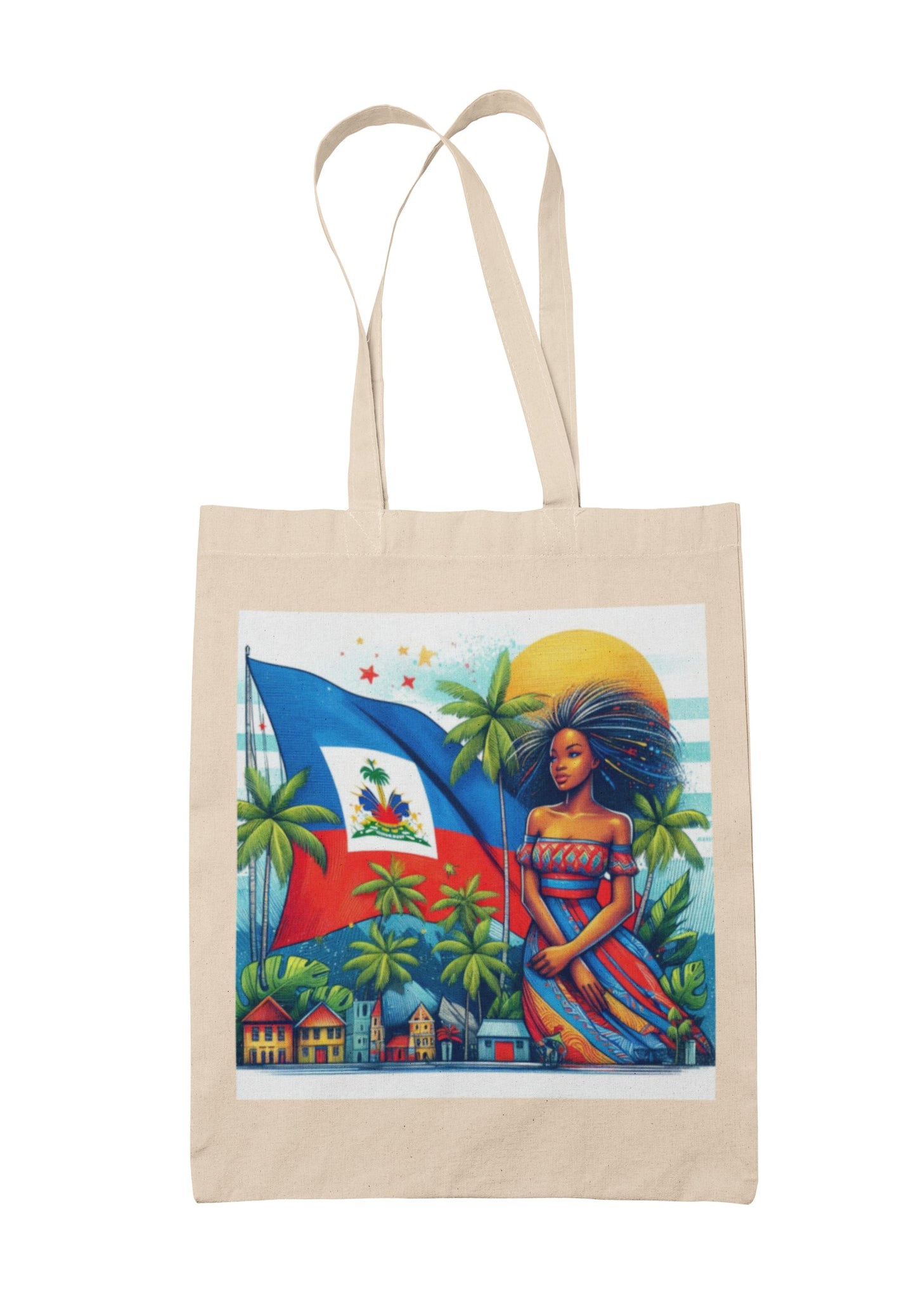 Tote bag shopping bag sac en toile Haïti - Haitian Princess