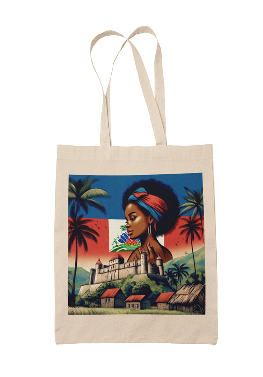 Tote bag shopping bag sac en toile Haïti - Haïti Pays de Rêves