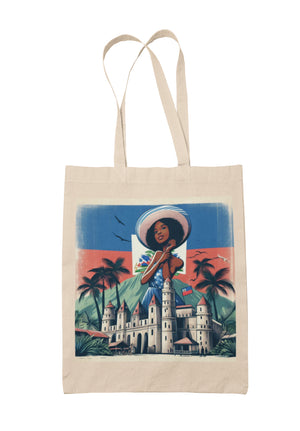 Tote bag shopping bag sac en toile Haïti - Women Queen