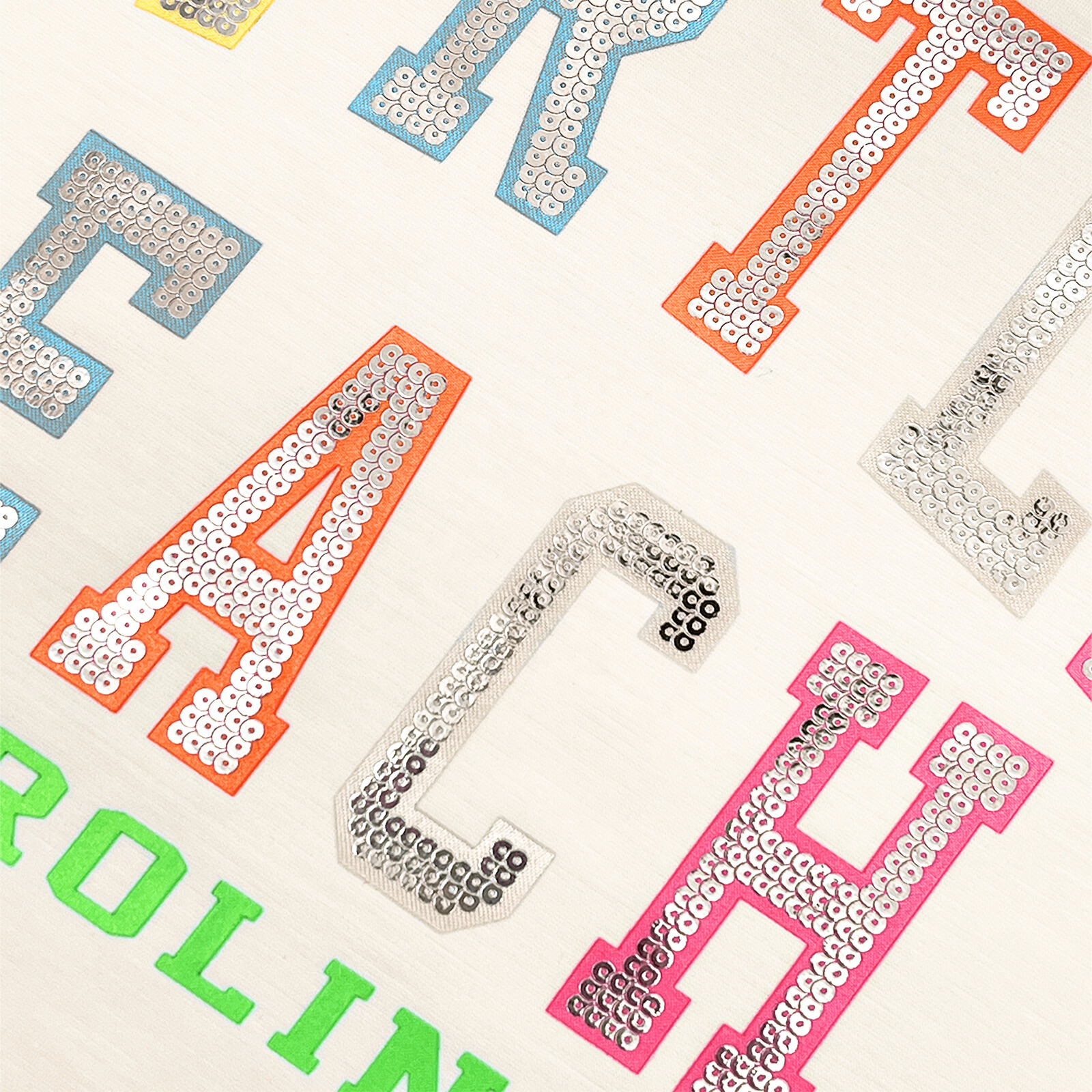 Transfert à sequins personnalisés
